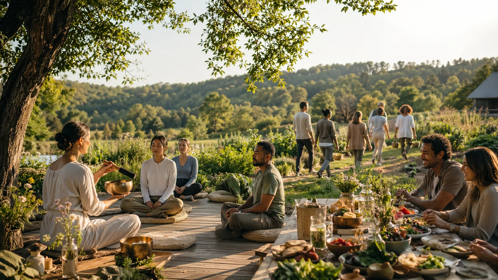 Nature wellness retreat